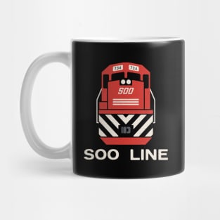 Soo Line Railroad Train Engine T-Shirt Mug